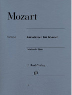 W. A. Mozart: Piano Variations (noty na sólo klavír)