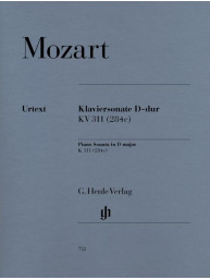 W. A. Mozart: Piano Sonata In D Major KV 311 (noty na klavír)