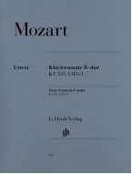 W. A. Mozart: Piano Sonata B major KV 333 (noty na klavír)