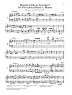 W. A. Mozart: Piano Pieces From The 'Nannerl Music Book' (noty na klavír)