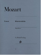 W. A. Mozart: Piano Pieces (noty na sólo klavír)