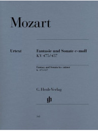 W. A. Mozart: Fantasy and Sonata In C Minor KV 475/457 (noty na klavír)