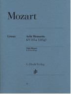 W. A. Mozart: Eight Minuets KV 315a (noty na klavír)