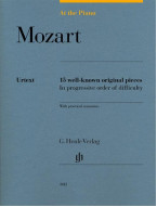 W. A. Mozart: At The Piano - 15 well-known original pieces (noty na klavír)