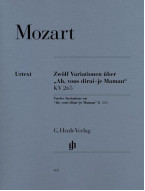 W. A. Mozart: 12 Variations On 'Ah, Vous Dirai-je Maman' K.265 (noty na klavír)