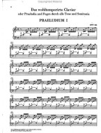J. S. Bach: The Well-Tempered Clavier Part I BWV 846-869 (noty na sólo klavír)