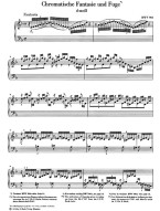 J. S. Bach: Chromatic Fantasy and Fugue in D minor BWV 903 (noty na klavír)