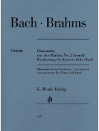 J. S. Bach: Chaconne From Partita No.2 In D Minor (noty na klavír)
