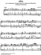 J. S. Bach: Goldberg Variations BWV 988 (noty pro sólo klavír)