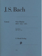 J. S. Bach: Four Duets BWV 802-805 (noty na sólo klavír)