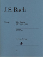 J. S. Bach: Four Duets BWV 802-805 (noty na klavír)