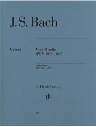 J. S. Bach: Four Duets BWV 802-805 (noty na klavír)
