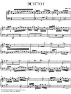 J. S. Bach: Four Duets BWV 802-805 (noty na klavír)