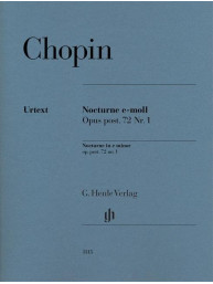 Chopin: Nocturne In E Minor Op. Post. 72 No. 1 (noty na klavír)