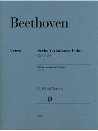 Beethoven: Six Variations in F major op. 34 (noty na klavír)