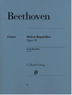 Beethoven: Seven Bagatelles Op. 33 (noty na klavír)