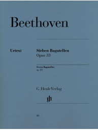 Beethoven: Seven Bagatelles Op. 33 (noty na klavír)