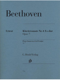 Beethoven: Piano Sonata No.4 In Eb Major Op.7 (noty na klavír)