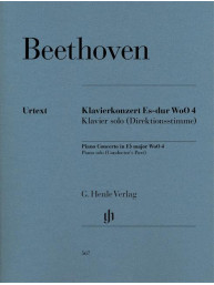 Beethoven: Piano Concerto In E Flat WoO 4 (noty na klavír)