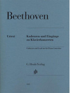 Beethoven: Cadenzas And Lead-ins For Piano Concertos (noty na klavír)