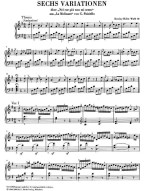 Beethoven: 3 Variation Works WoO 70, 64, 77 (noty na klavír)