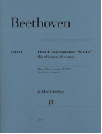 Beethoven: 3 Piano Sonatas WoO 47 [Kurfürsten] (noty na klavír)
