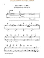 Enya: And Winter Came (noty na klavír, zpěv, akordy)