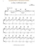 Enya: A Day Without Rain (noty na klavír, zpěv, akordy)