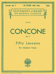 Joseph Concone: 50 Lessons, Op. 9 (noty na klavír, střední hlas)