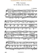 Joseph Concone: 50 Lessons, Op. 9 (noty na klavír, střední hlas)