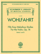 Franz Wohlfahrt: 50 Easy Melodious Studies for the Violin Op. 74 Book 1+2 (noty na housle)