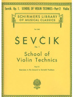 Otakar Ševčík: School of Violin Technics, Op. 1, Book 2 (noty na housle)
