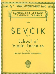 Otakar Ševčík: School of Violin Technics, Op. 1, Book 2 (noty na housle)