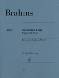 Johannes Brahms: Intermezzo A-dur (noty na klavír)