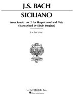 J.S. Bach: Siciliano From Sonata No.2 (noty na klavír)