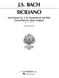 J.S. Bach: Siciliano From Sonata No.2 (noty na klavír)
