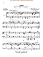 J.S. Bach: Jesu Joy Of Man's Desiring (noty na klavír)