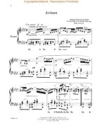 J.S. Bach: Arioso (noty na klavír)