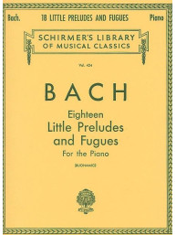 J.S. Bach: 18 Little Preludes And Fugues (noty na klavír)