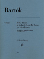 Béla Bartók: 6 Dances In Bulgarian Rhythm (noty na klavír)