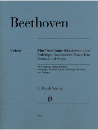 Beethoven: 5 Famous Piano Sonatas (noty na klavír)