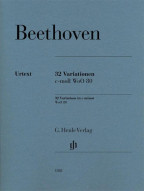 Beethoven: 32 Variations In C-minor WoO 80 (noty na klavír)
