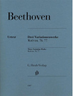 Beethoven: 32 Variation Works WoO 64, 70, 77 (noty na klavír)