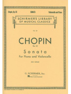 Chopin: Sonata In G Minor For Cello And Piano Op.65 (noty na violoncello, klavír)