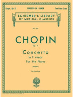 Chopin: Piano Concerto No.2 In F Minor Op.21 (noty na čtyřruční klavír)