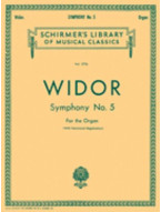 Charles-Marie Widor: Symphony No. 5 (noty na varhany)