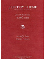Gustav Holst: Jupiter Theme 'I Vow To Thee My Country' (noty na varhany)