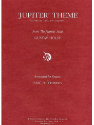 Gustav Holst: Jupiter Theme 'I Vow To Thee My Country' (noty na varhany)