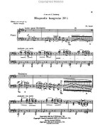 Franz Liszt: Rhapsodies Hongroises Book 1 Nos.1-8 (noty na klavír)