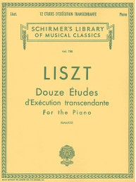 Franz Liszt: 12 Etudes D'Execution Transcendante (noty na klavír)